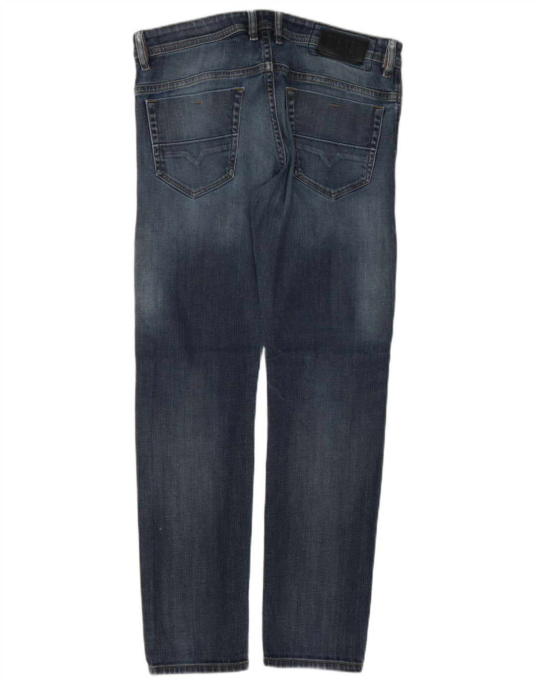 Diesel Herre Distressed Slim Jeans W32 L32 Blå Bomuld