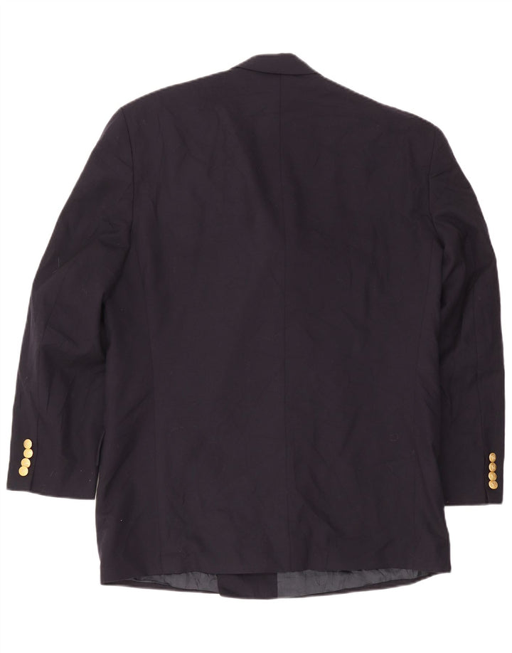 Chaps Herre dobbeltradet blazerjakke størrelse 42 Large Navy Blue