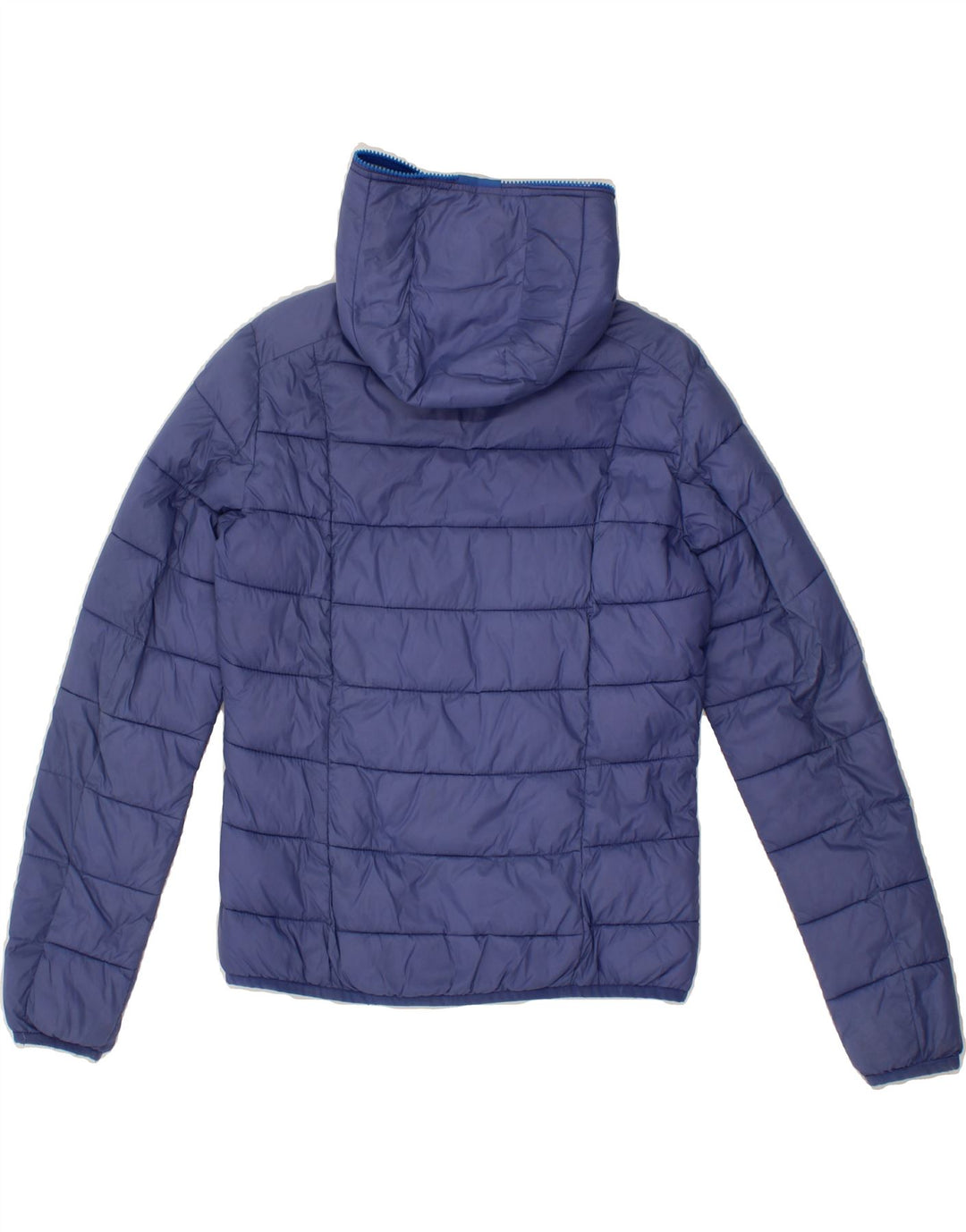 INVICTA Boys Hooded Padded Jacket 10-11 Years XS Blue Polyamide Vintage Invicta and Second-Hand Invicta from Messina Hembry 
