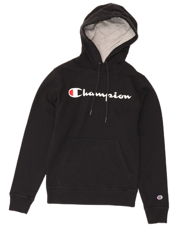 Champion Herre grafisk hættetrøje Jumper XS Sort bomuld