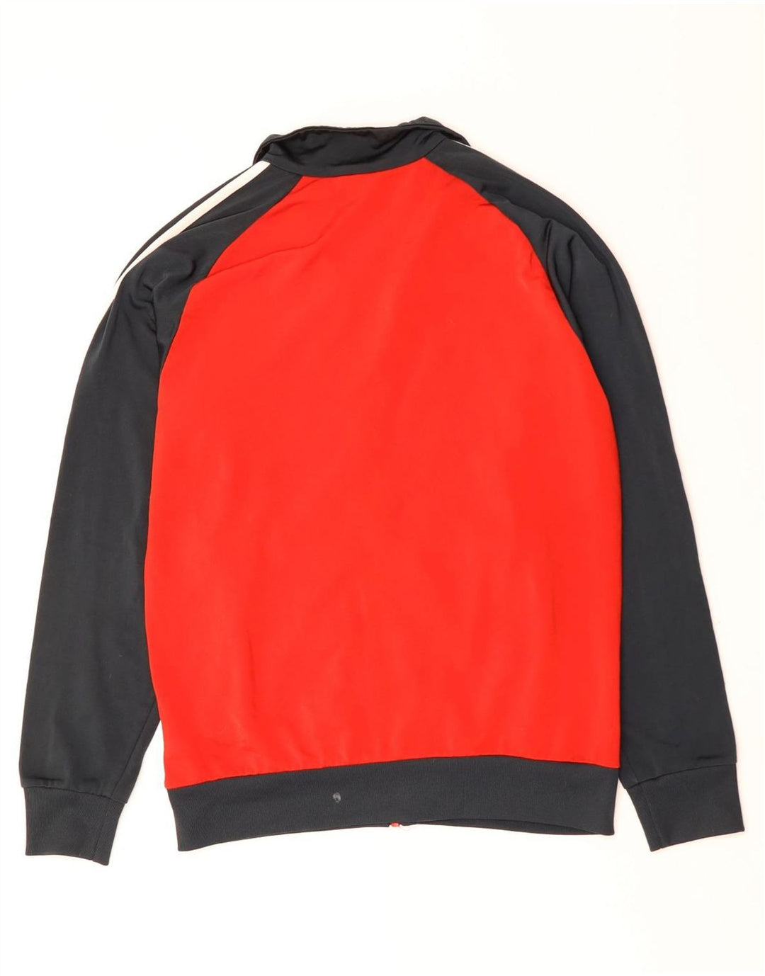 ADIDAS Træningsdragt til mænd, topjakke UK 40/42 Medium Rød Colourblock Polyester