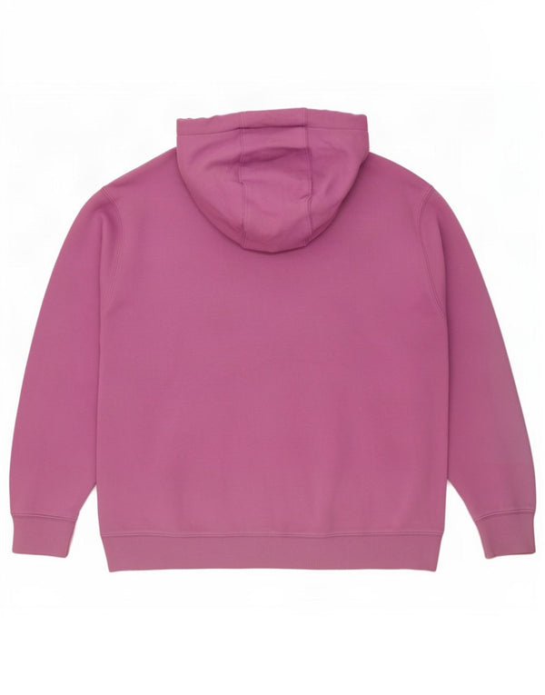Nike Dame Loose Fit Hoodie Jumper UK 20 2XL Lilla Bomuld