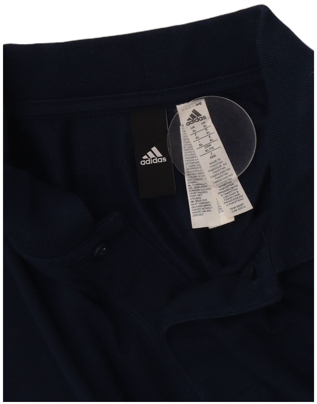 Adidas herre poloshirt XL marineblå
