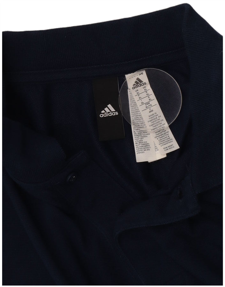 Adidas herre poloshirt XL marineblå