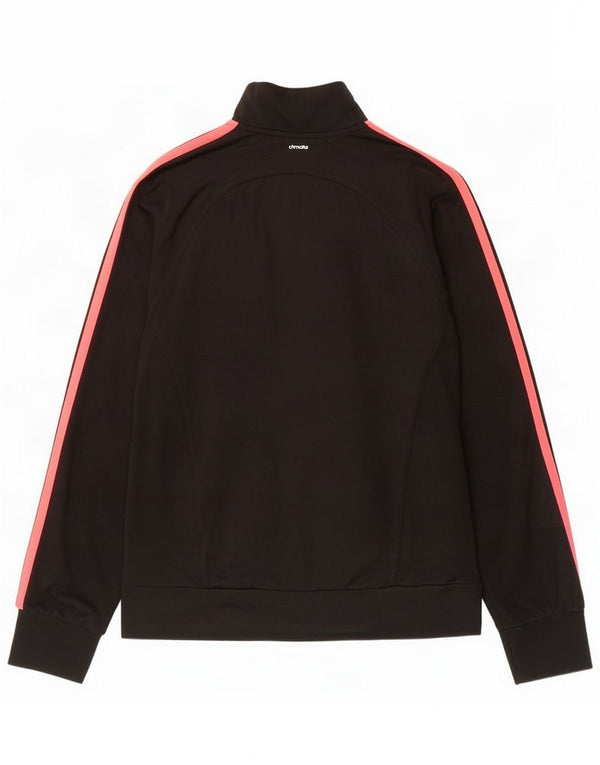 Adidas Womens Climalite træningsdragt topjakke UK 16/18 Large Black Polyester