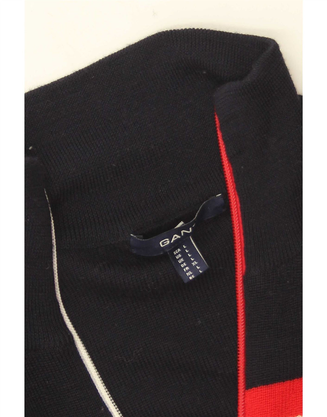 Gant Dame Cardigan Sweater UK 14 Stor Marineblå Stribet