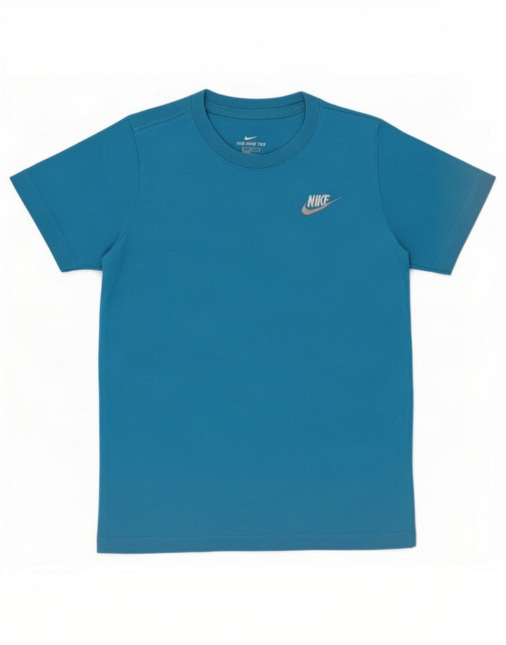 Nike Boys T-Shirt Top 10-11 år Medium Blue Bomuld