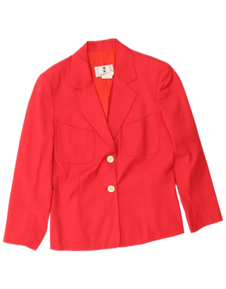 Oliver Dame 2-knaps blazerjakke IT 44 Medium Pink Viscose