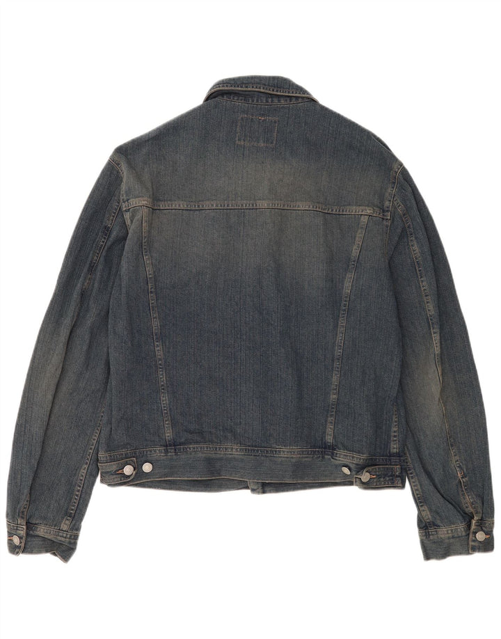 Sisley Herre denimjakke UK 42 XL Blå Bomuld