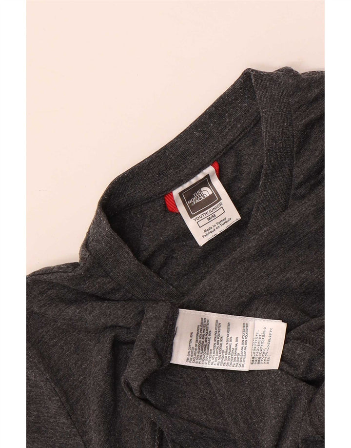 The North Face Boys T-Shirt Top 9-10 år Medium Grå Bomuld