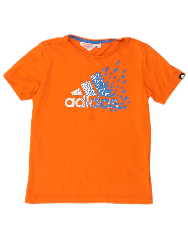 Adidas drenge grafisk t-shirt top 10-11 år orange bomuld