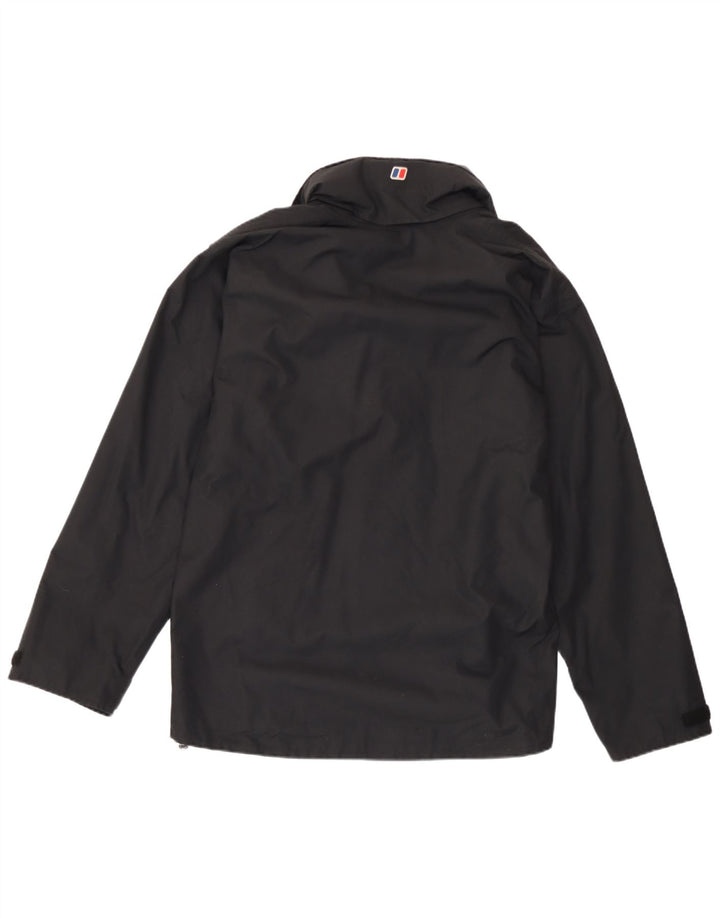 Berghaus Regnjakke med hætte til mænd UK 38 Medium Sort Nylon