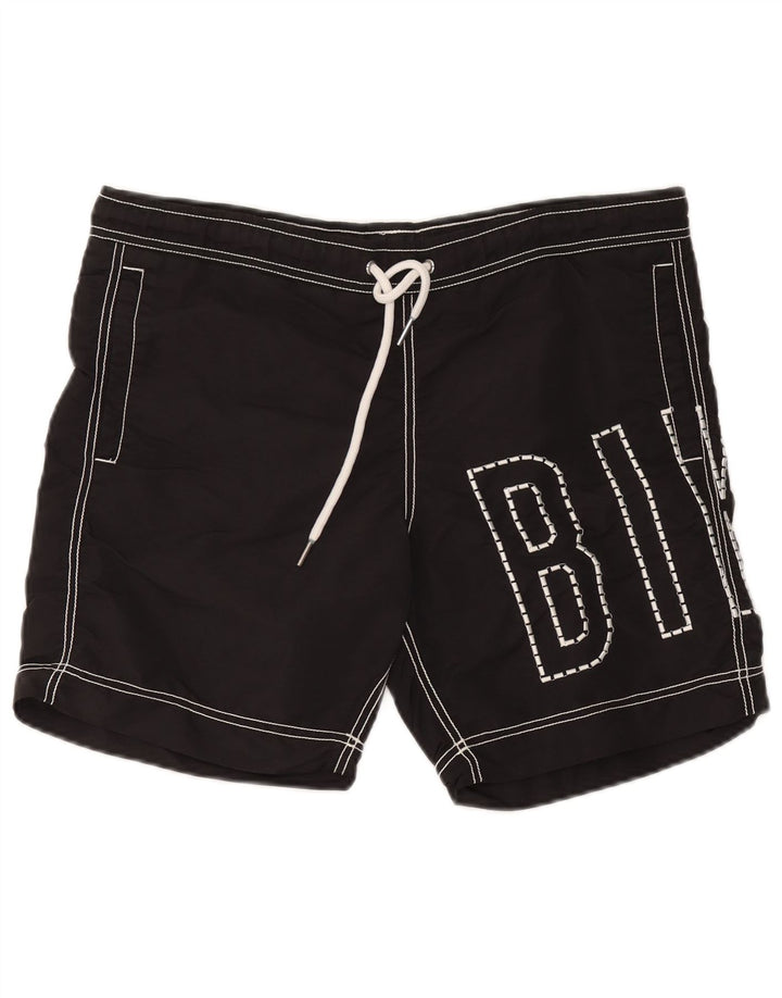 Bikkembergs Herre grafiske badeshorts Medium Sort Polyester