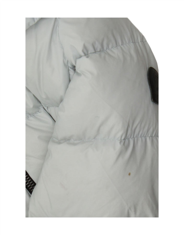 Superdry Polstret hættejakke til kvinder UK 8 Lille blå nylon