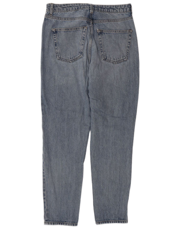 Topshop Dame Mom Højtaljede tilspidsede jeans W30 L32 Blå Bomuld