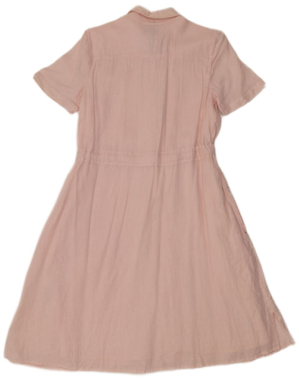 Tommy Hilfiger Dame Maxi Kjole UK 4 XS Pink Linen