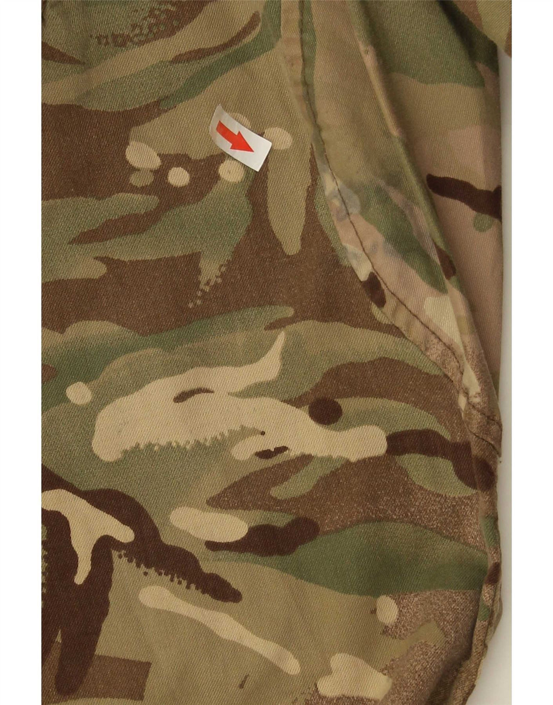 Vintage Straight Cargo Bukser til mænd W30 L32 Khaki Camouflage Polyester