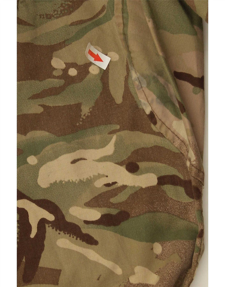 Vintage Straight Cargo Bukser til mænd W30 L32 Khaki Camouflage Polyester