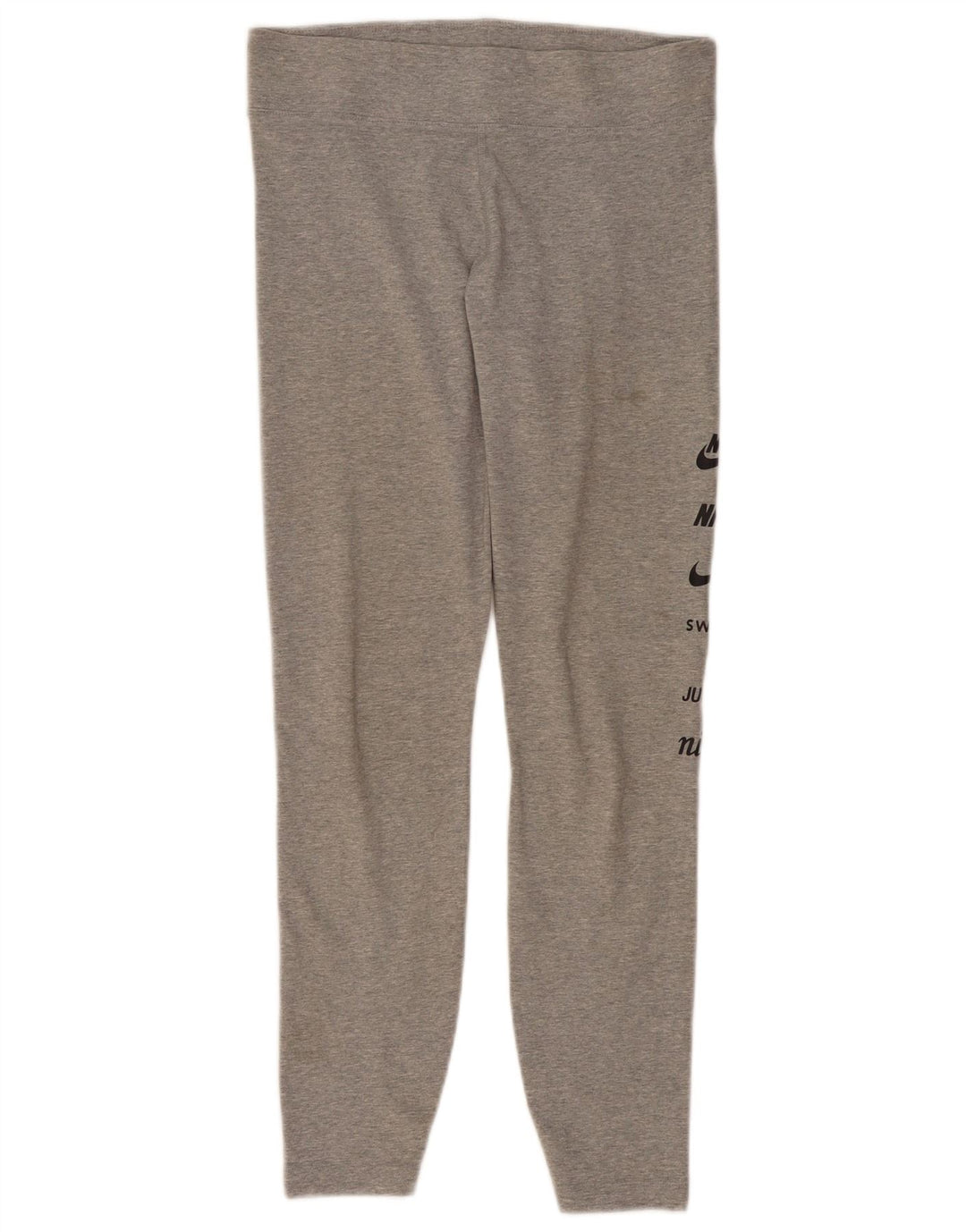 NIKE Grafiske Leggings til kvinder UK 14 Stor grå bomuld