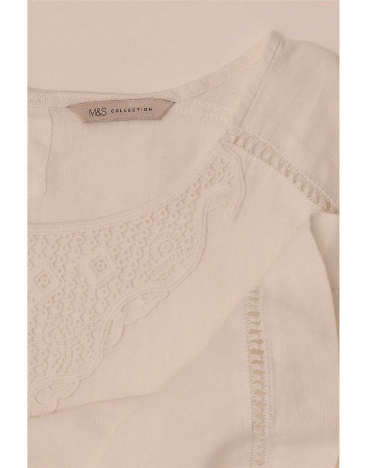 Marks & Spencer Damebluse Top UK 10 Small White