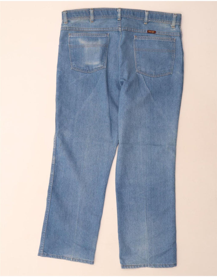 WRANGLER Herre Regular Fit Straight Jeans W38 L29 Blå Polyester