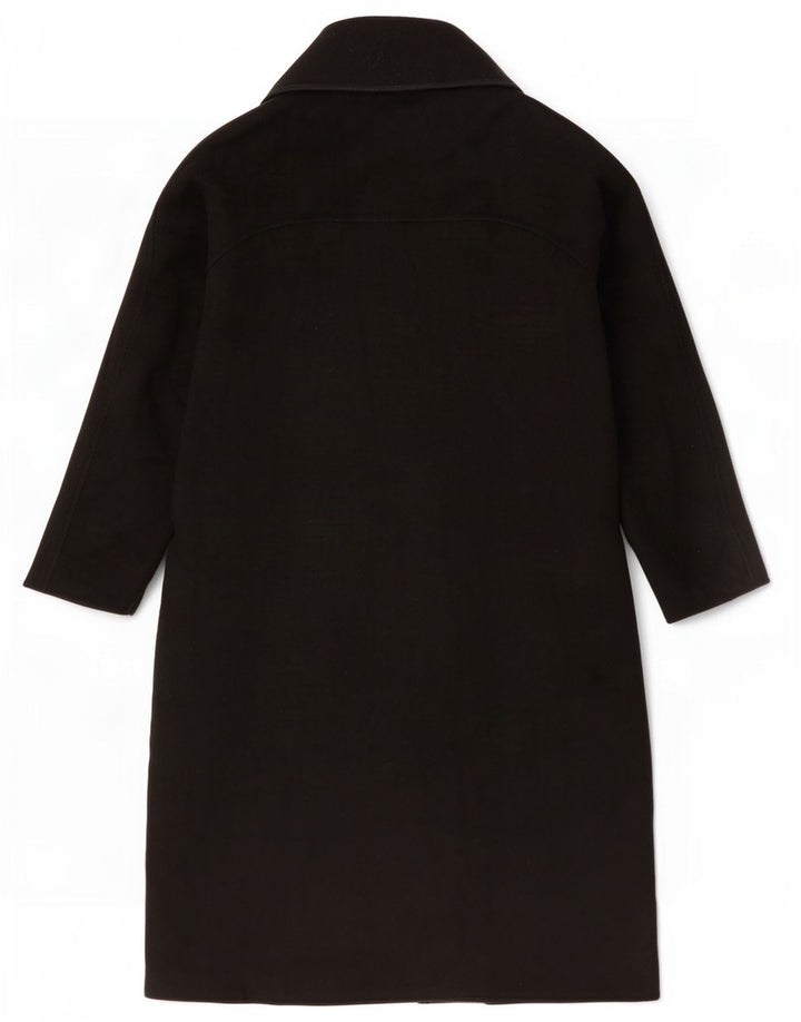 Zara Dame Oversized Overfrakke UK 14 Medium Sort Uld