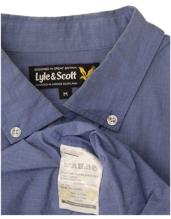 Lyle & Scott herreskjorte mellemblå bomuld