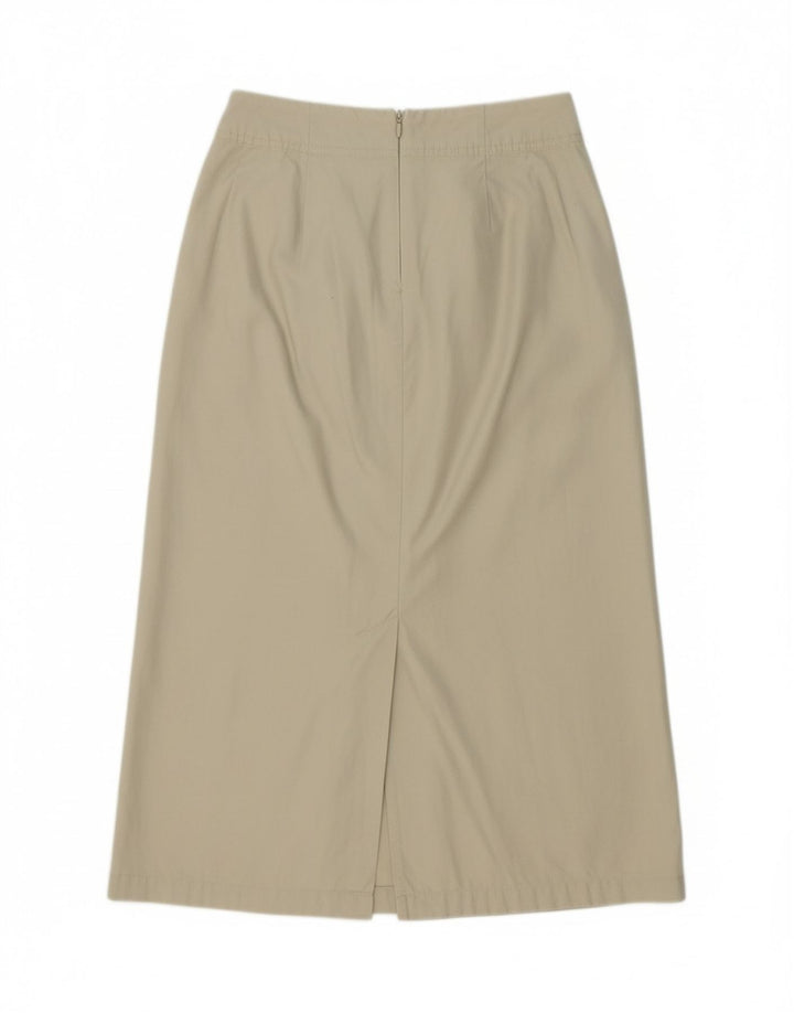 EDDIE BAUER Womens Maxi A-Line Skirt US 4 Small W28 Beige Cotton Vintage Eddie Bauer and Second-Hand Eddie Bauer from Messina Hembry 