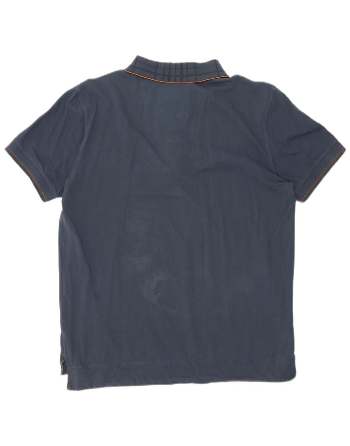 Hugo Boss Herre Regular Fit poloshirt Medium Navyblå ternet bomuld