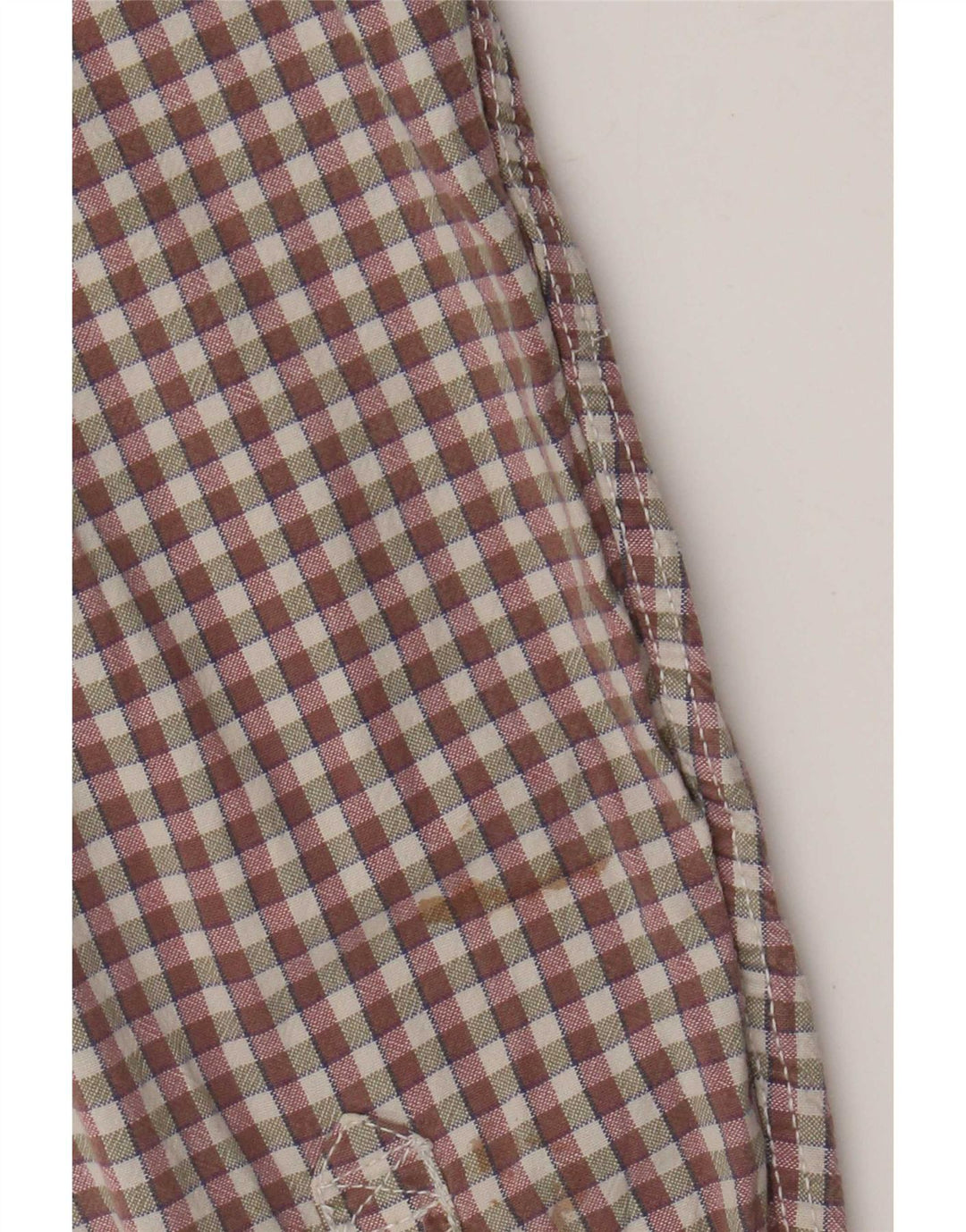 Fat Face Herreskjorte Stor brun Gingham Cotton