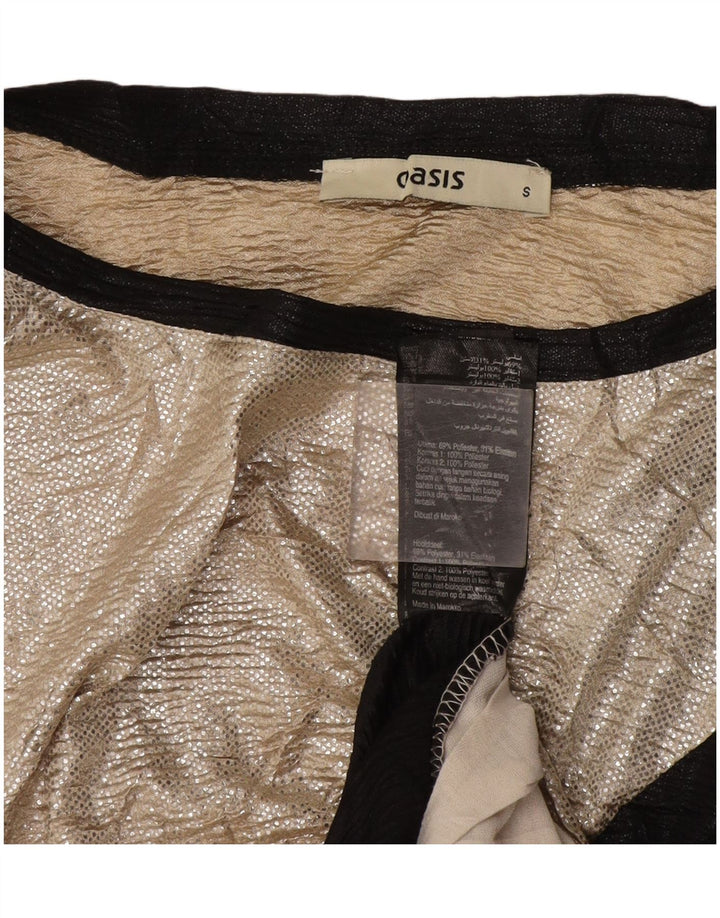 Oasis Dame Ærmeløs Oversized bluse Top UK 10 Small Gold Colourblock