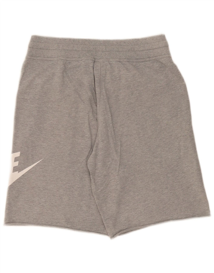 Nike grafiske sportsshorts til mænd mellemgrå flækket bomuld