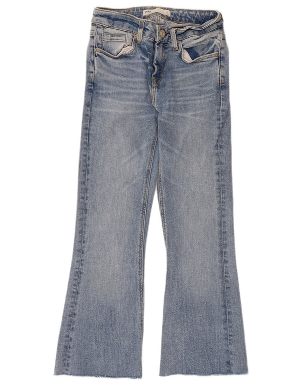 Zara Womens Flared Jeans EU 34 2XS W24 L24 Blue