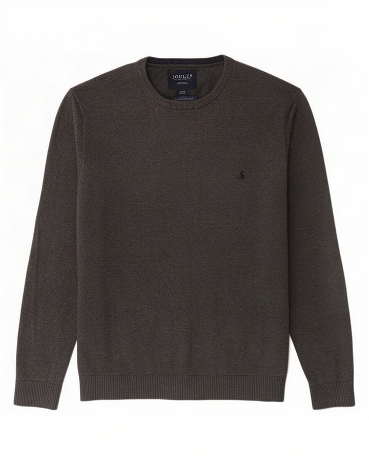 Joules Herre Crew Neck Jumper Sweater Stor Grå Bomuld