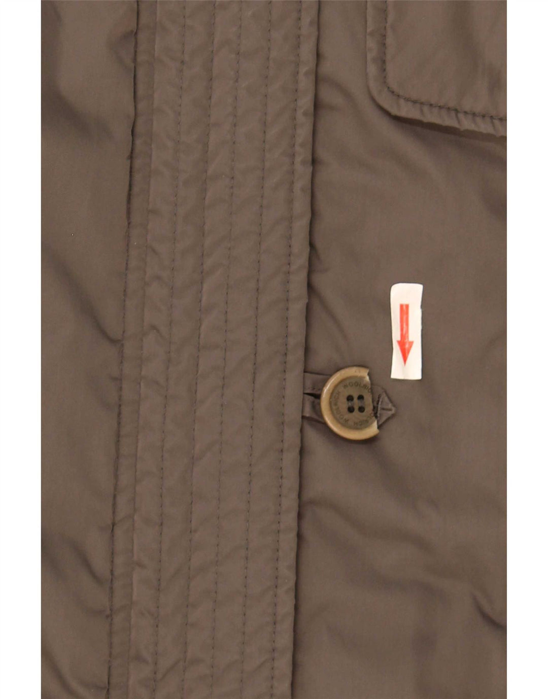 Woolrich Dame Overfrakke UK 16 Large Khaki
