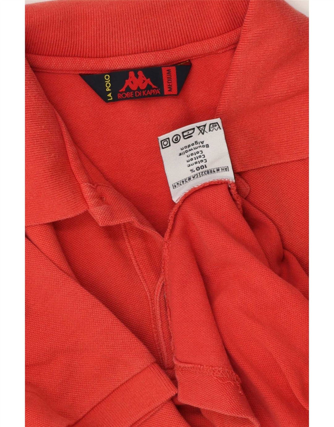 Kappa herre poloshirt Medium rød bomuld