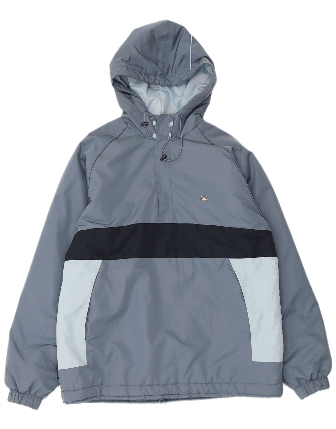 Ellesse Herre Hættejakke Anorak UK 38 Medium Grey Colourblock Polyester