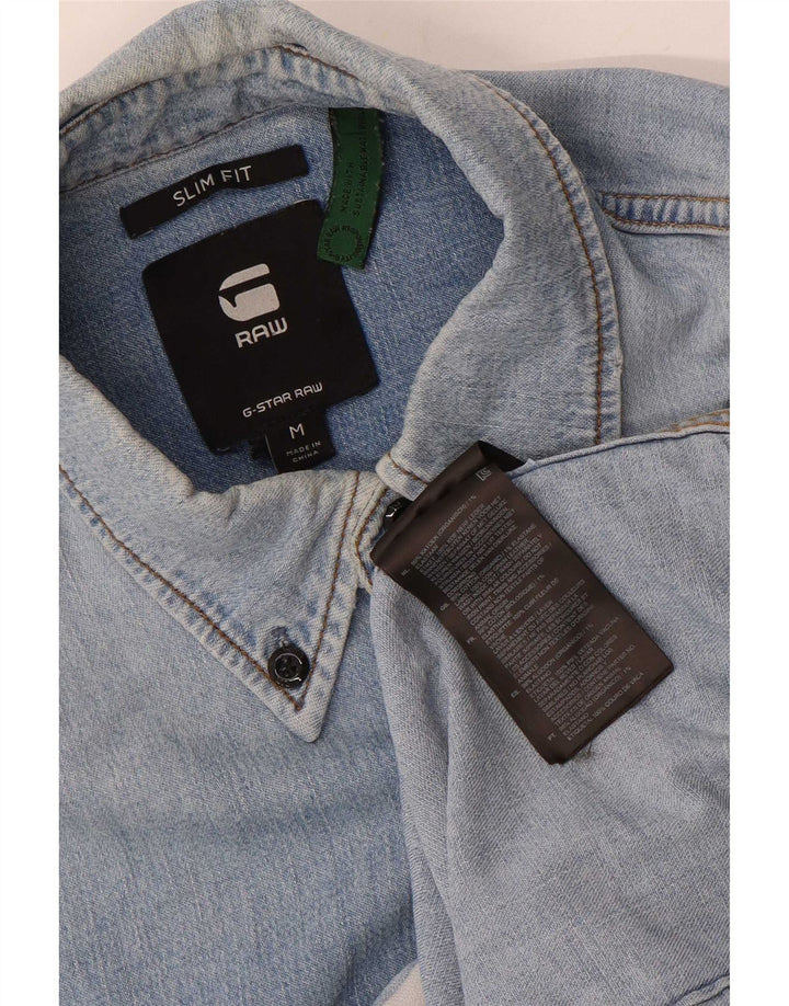 G-Star Herre Slim Fit Denim Shirt Medium Blue Bomuld