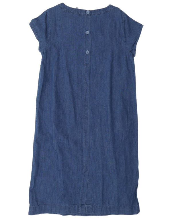 Seasalt Cornwall Womens Shift Dress UK 14 Large Navy Blue Cotton