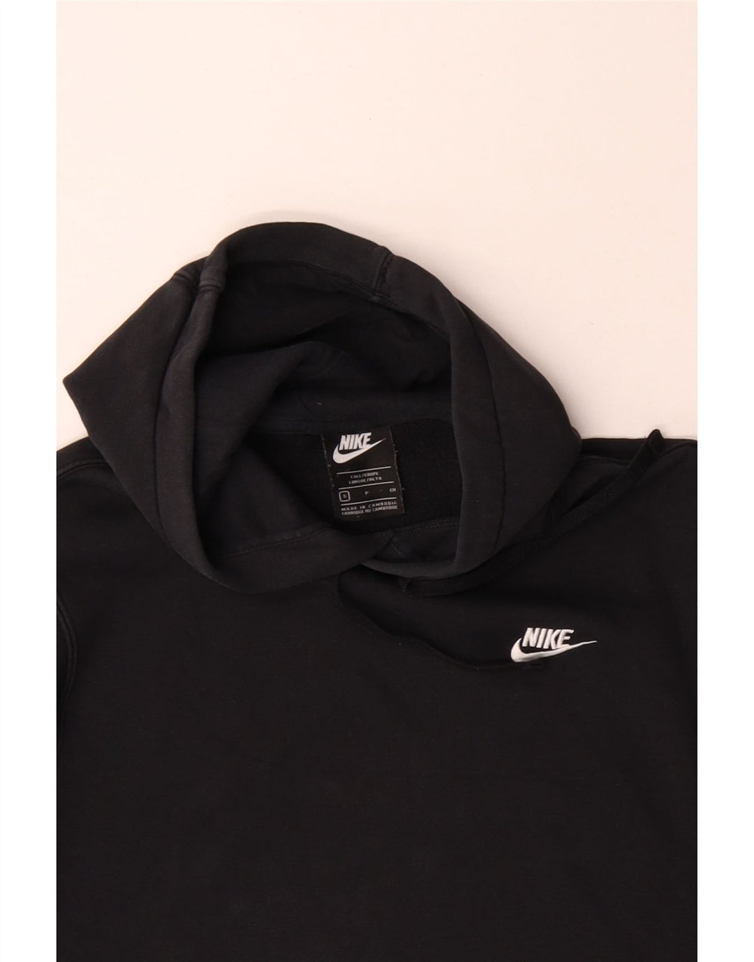 Nike hættetrøje til mænd, lille sort bomuld