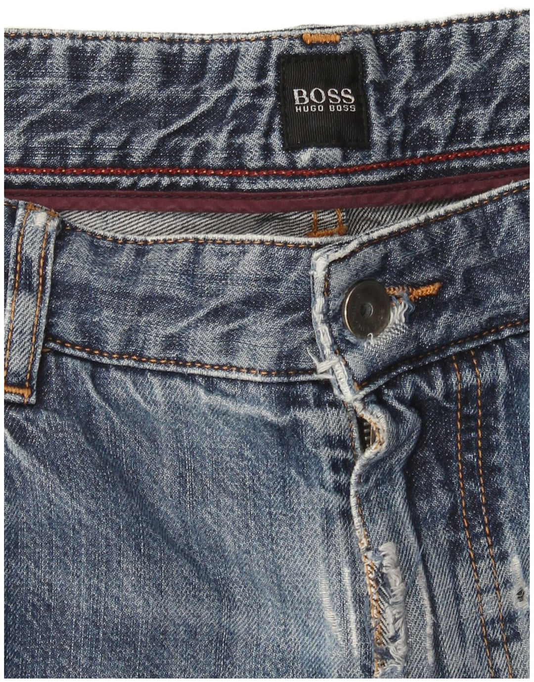 Hugo Boss Straight Jeans til mænd W36 L31 Blå