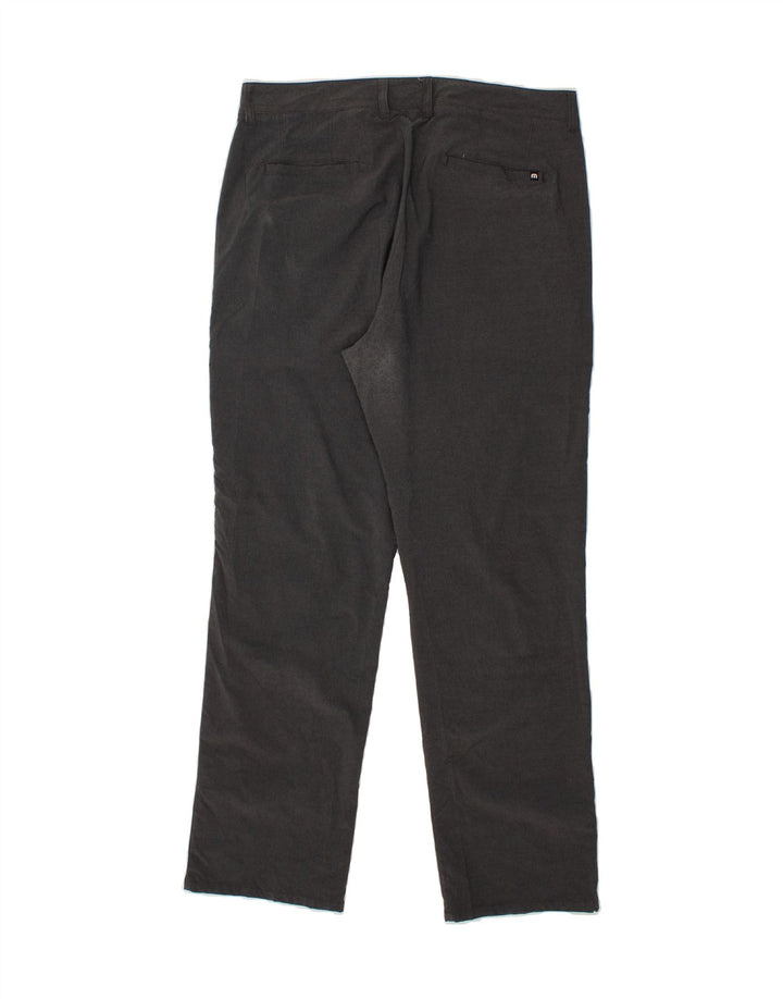 TRAVIS MATHEW Mens Straight Chino Trousers W40 L33 Grey Nylon Vintage Travis Mathew and Second-Hand Travis Mathew from Messina Hembry 