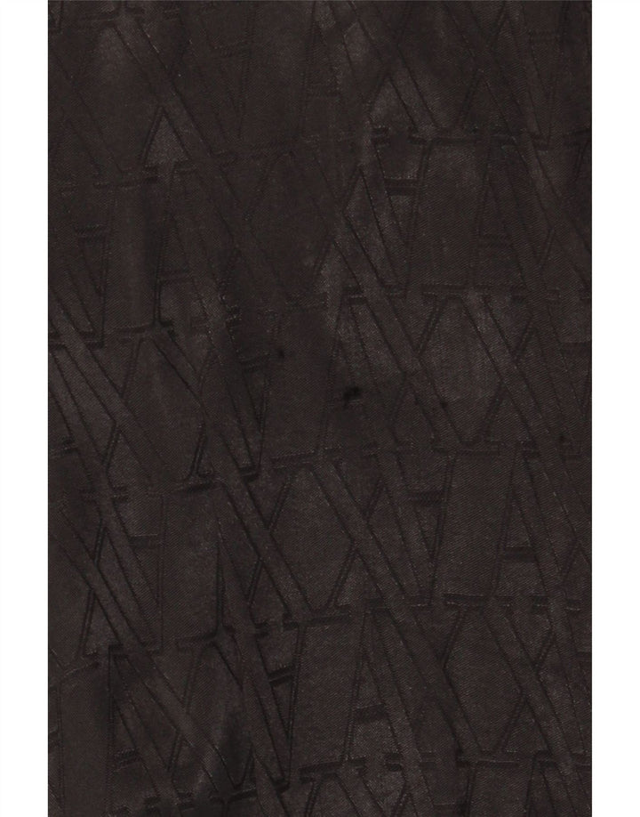 ARMANI EXCHANGE Kvinders grafisk ærmeløs A-line kjole US 6 Medium Black