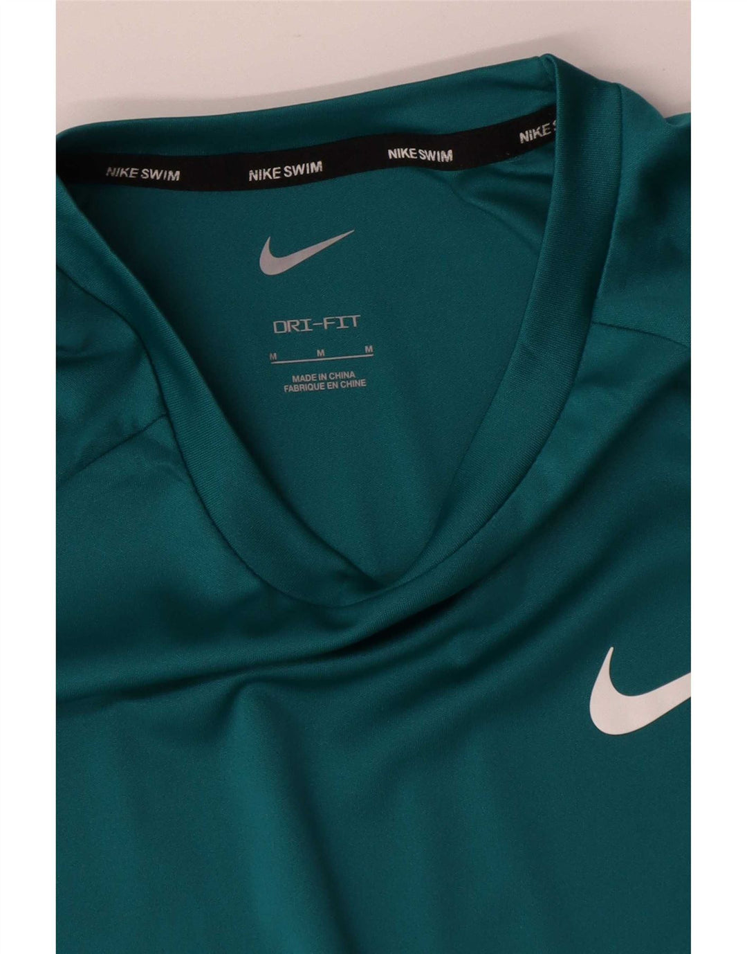 Nike Dri Fit T-shirt top mellemblå polyester til mænd