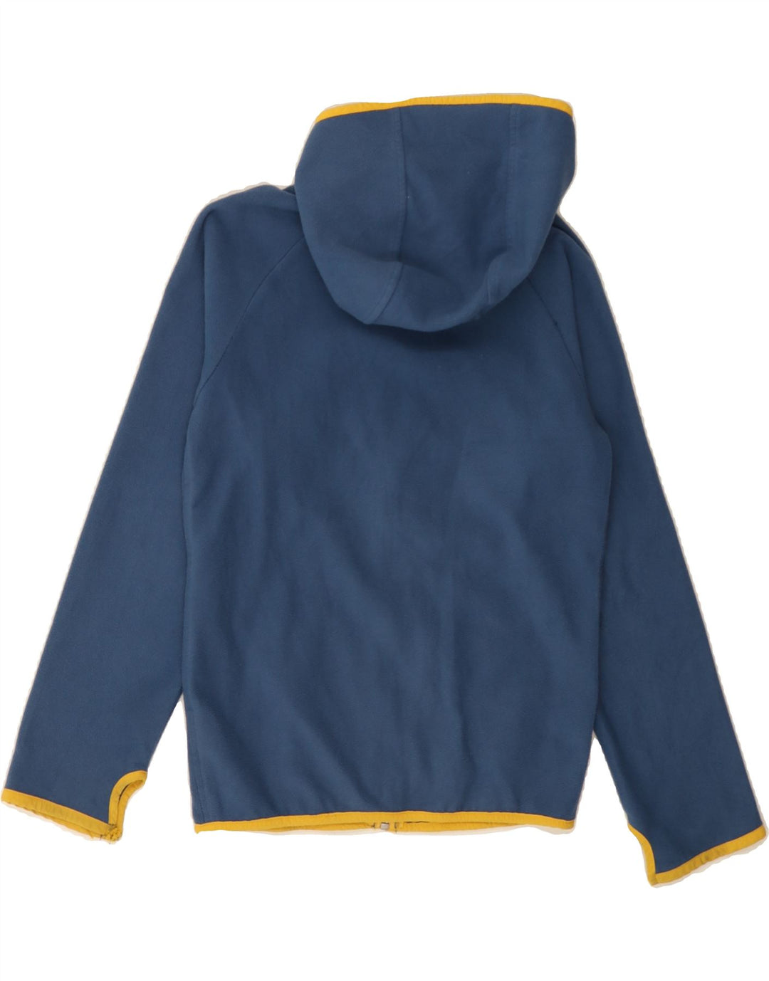 COLUMBIA Girls Hooded Fleece Jacket 10-11 Years Medium Navy Blue Polyester Vintage Columbia and Second-Hand Columbia from Messina Hembry 