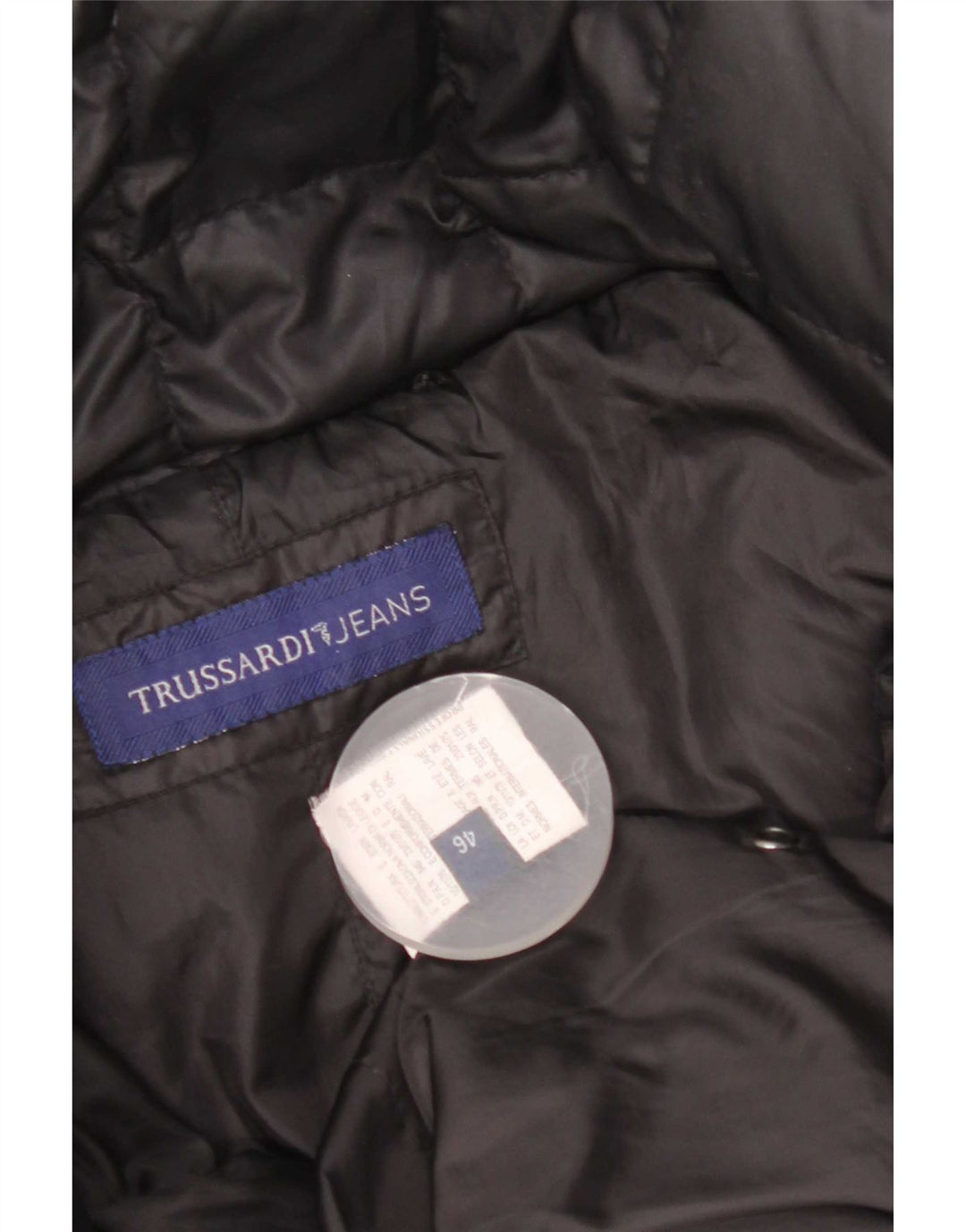 Trussardi Jeans Dame Polstret Frakke IT 46 Large Sort