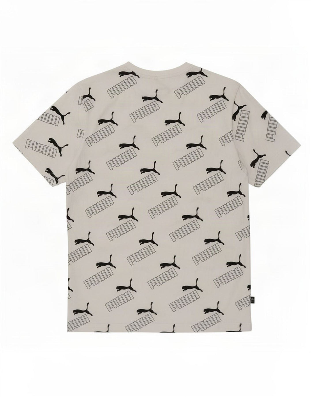Puma Herre Grafisk T-Shirt Top Lille Hvid Bomuld