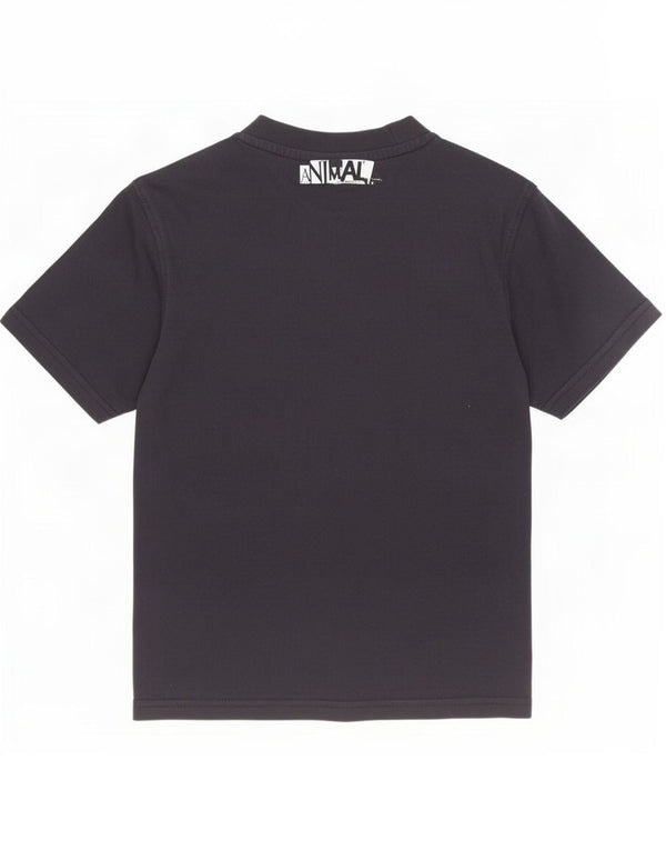 Animal Boys Grafisk T-Shirt Top 7-8 år XS Sort Bomuld