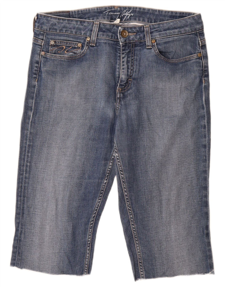 Tommy Hilfiger denimshorts til kvinder W30 Mellemblå bomuld