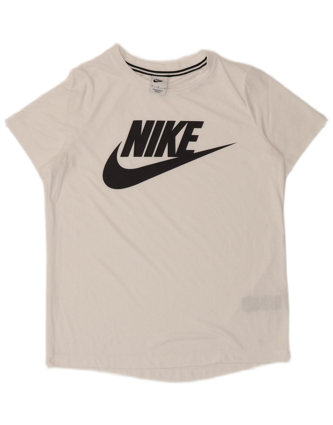 Nike grafisk T-shirt top til kvinder DK 14 Medium White Polyester